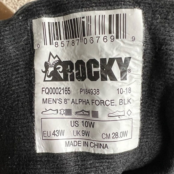 NEW IN BOX Rocky 8” AlphaForce Waterproof Public Service Boots - Picture 2 of 8